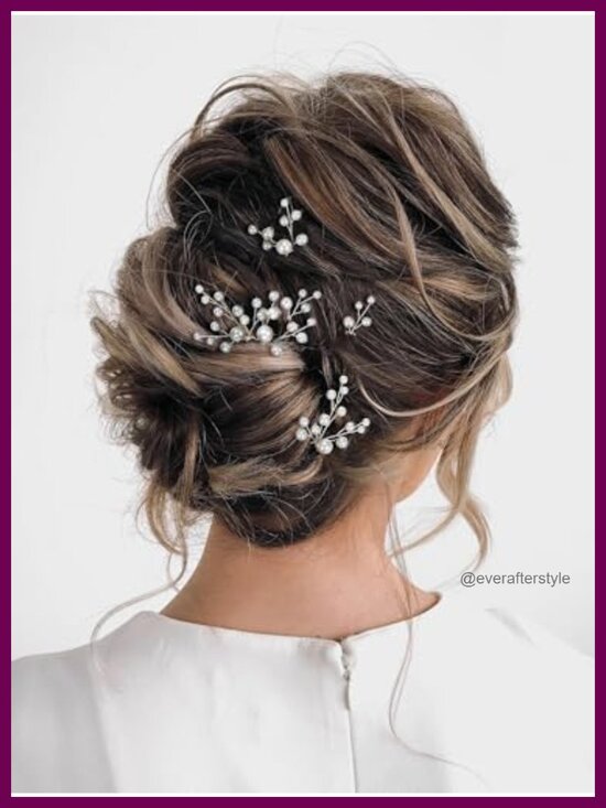 7Pcs Pearl Bridal Hair Pins Wedding Hair Accessories for Brides main image 5